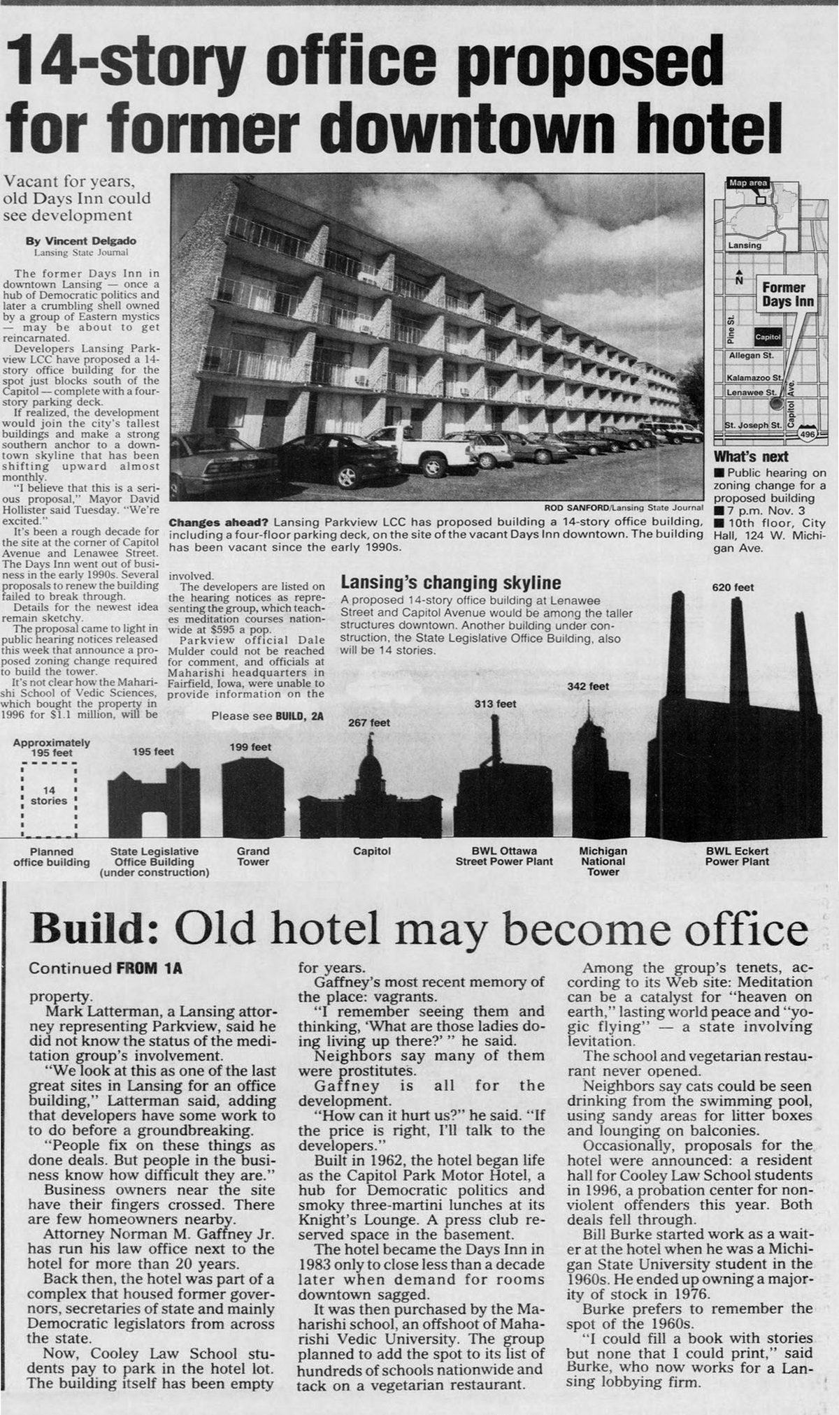 Capitol Park Motor Hotel - Oct 21 1998 Article
